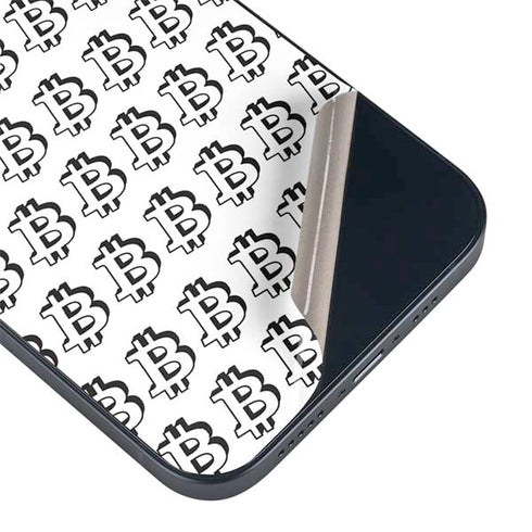 Bitcoin Pattern iPhone 14 Plus Skin